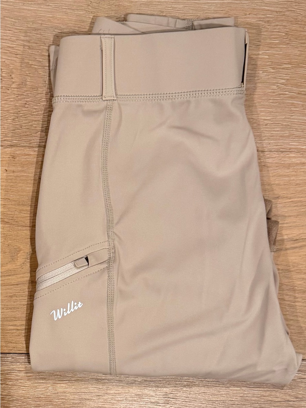 WILLIT Beige Riding Breeches with Grip Patches Size XS - Picture 10 of 10